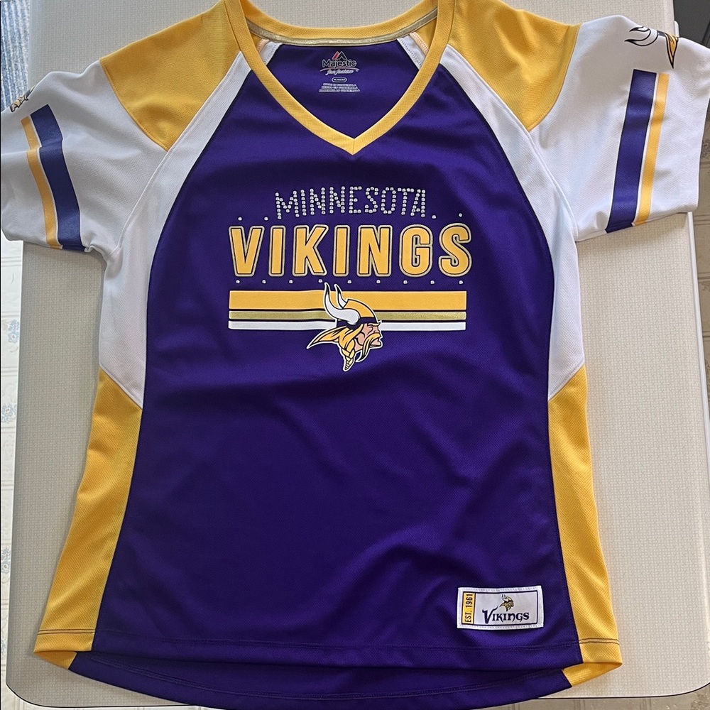 Majestic Purple and Yellow Women's Jersey